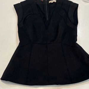 Rebecca Taylor Black Peplum Blouse